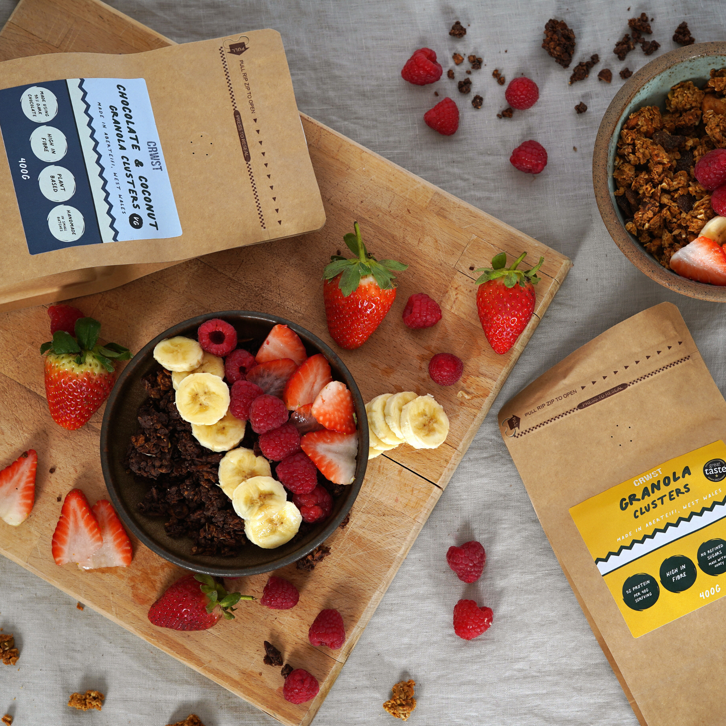 Chocolate and Coconut Granola Clusters (400g)