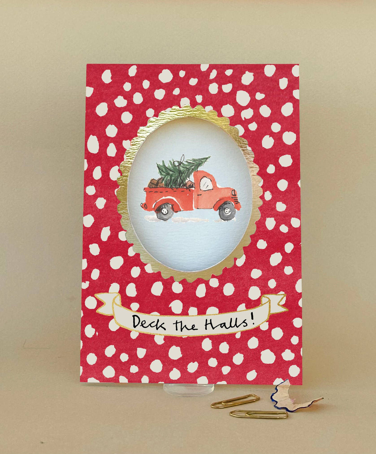 'Deck the Halls' Greetings Card FP3680