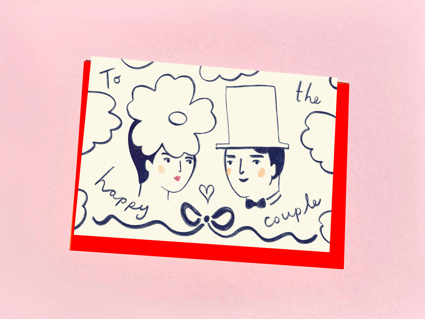 Happy Couple Greeting Card
