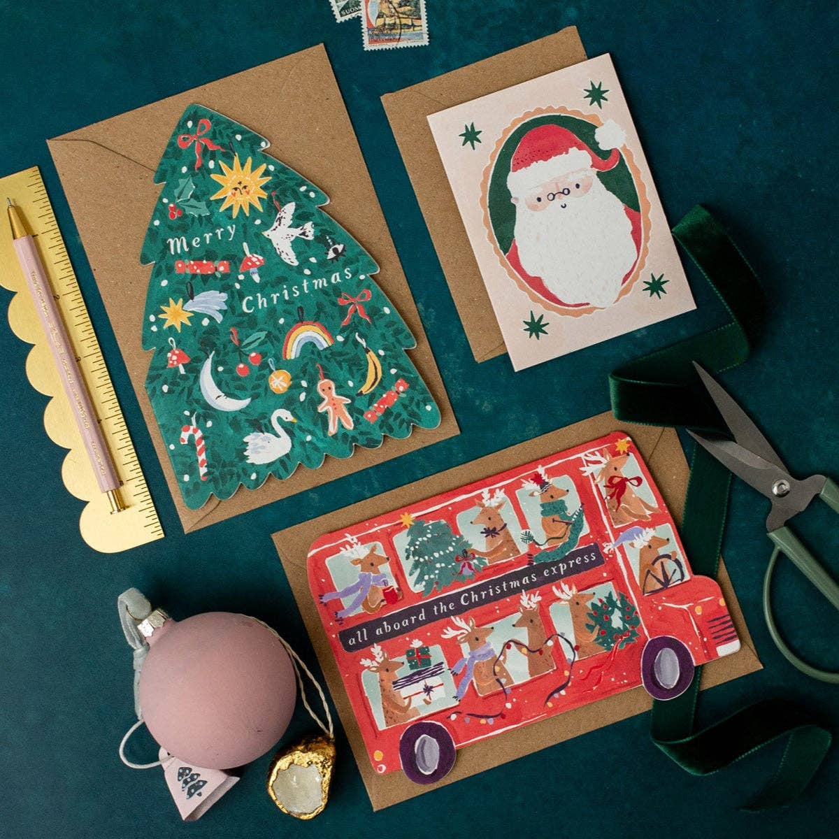 Tree Shape Christmas Card | Holiday Cards | Christmas 2026