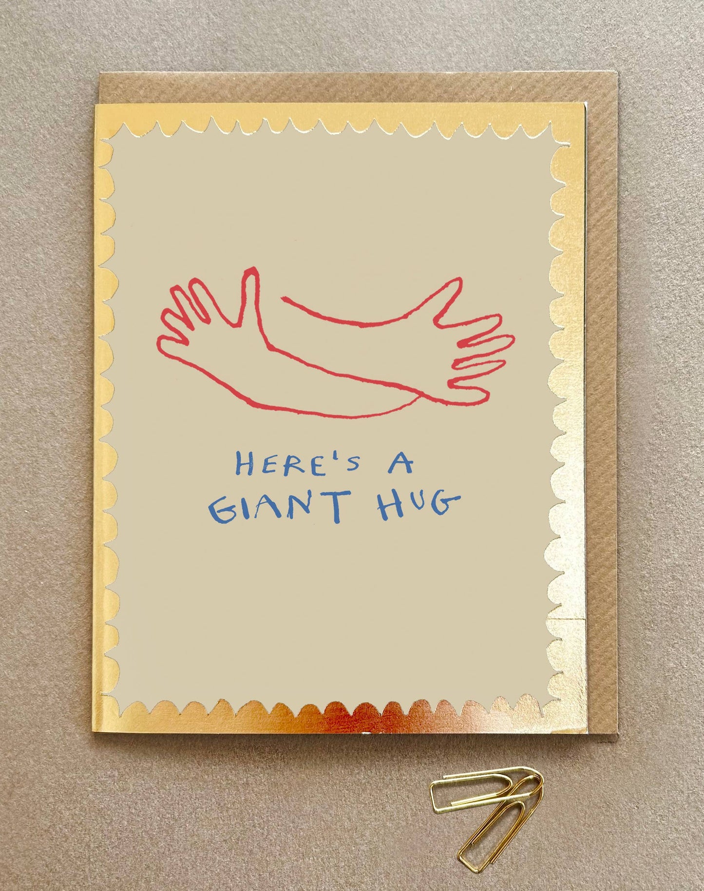 'Here's A Hug ' Greetings card FP3550