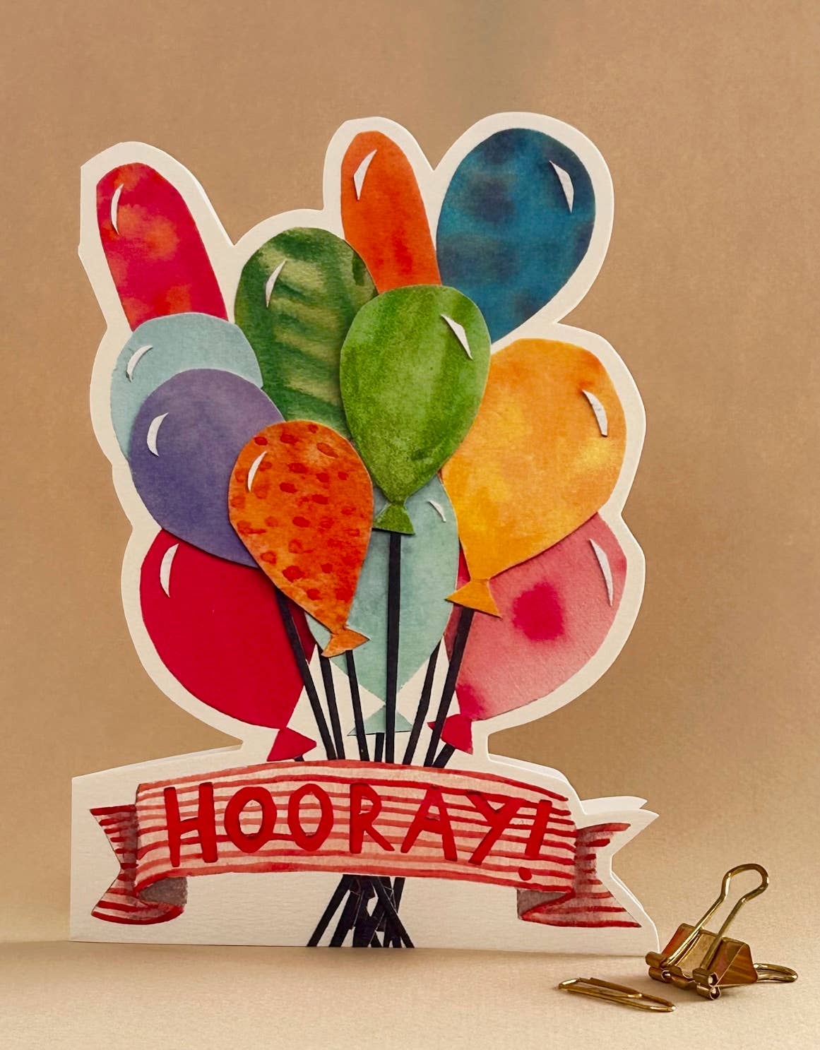 FP3593 Balloons Cut out Card