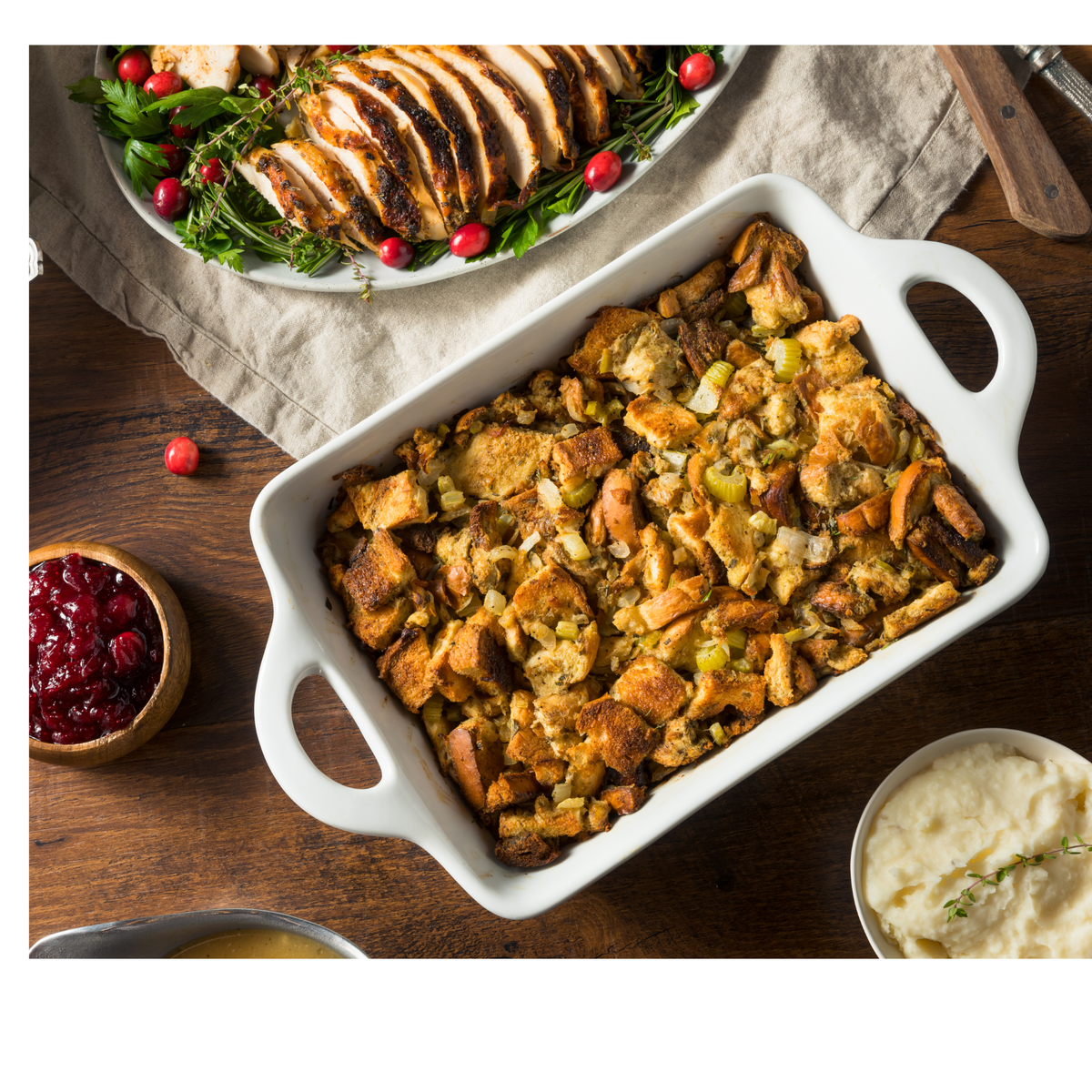 Sage & Onion Stuffing – Serves 4–6