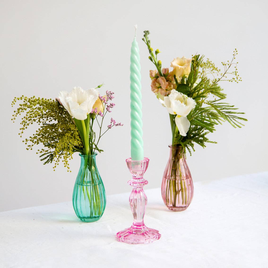 Glass Candle Holders | Starter Set | Warm Colours|Homeware |
