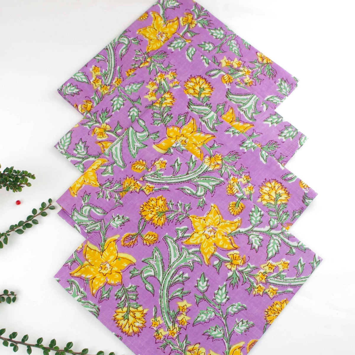 Dinner napkins  - Purple Magic 18'' & 20''
