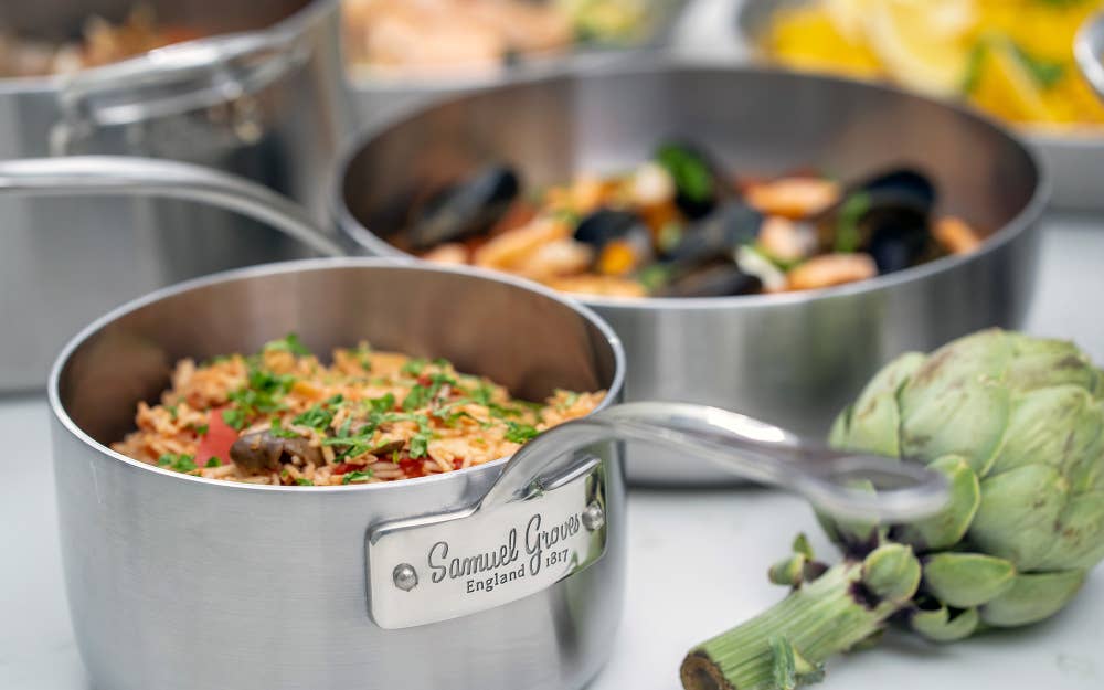 Classic 20cm Stainless Steel Triply Saucepan with Lid
