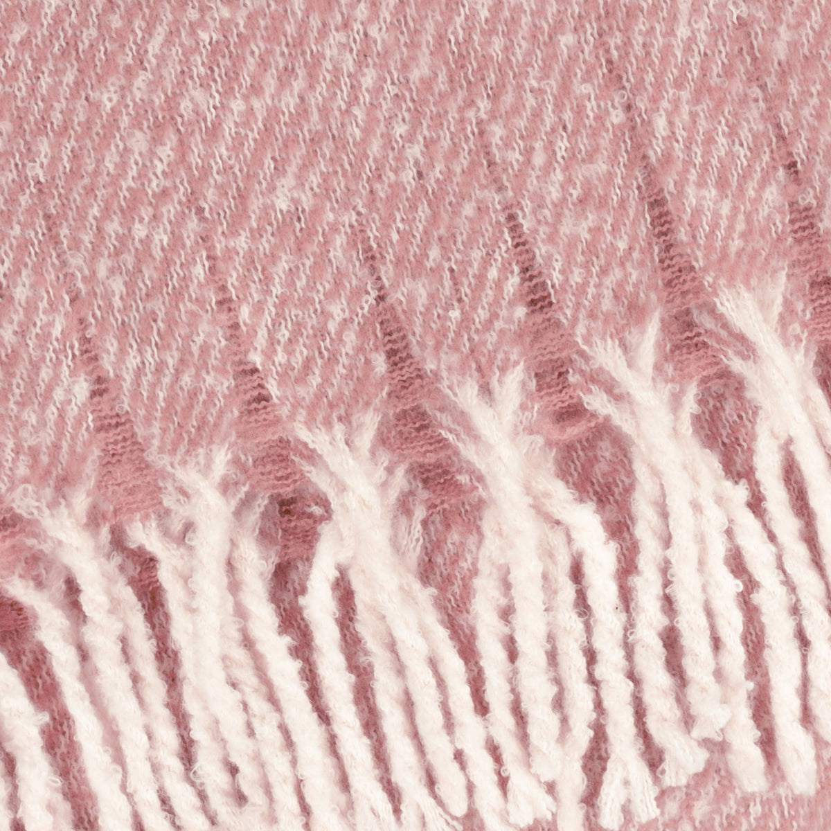 Isla Woven Tasselled Throw Heather