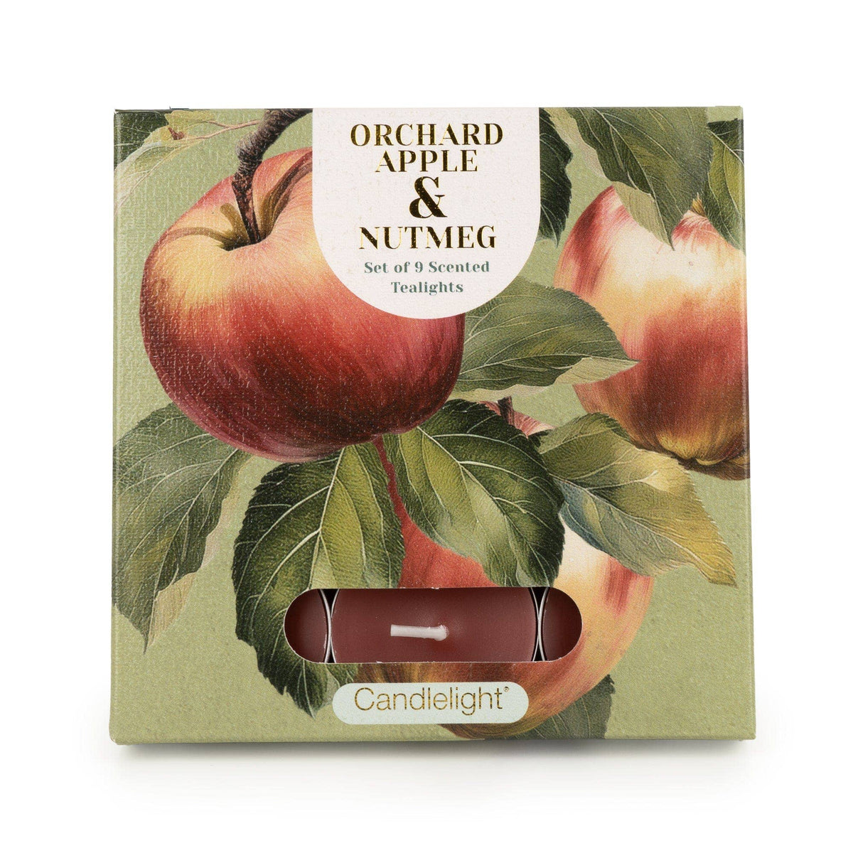 Set of 9 Tealights - Orchard Apple & Nutmeg 6pk