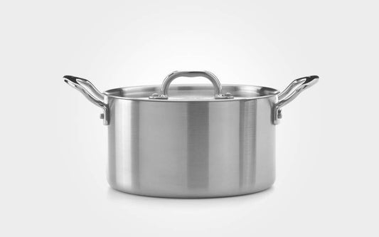 Classic 26cm Stainless Steel Triply Casserole Pan with Lid