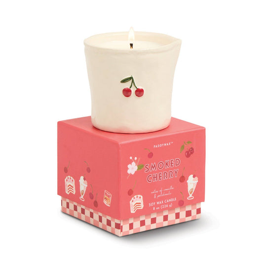 Paddywax Bistro Cherry Ceramic Candle - Smoked Cherry