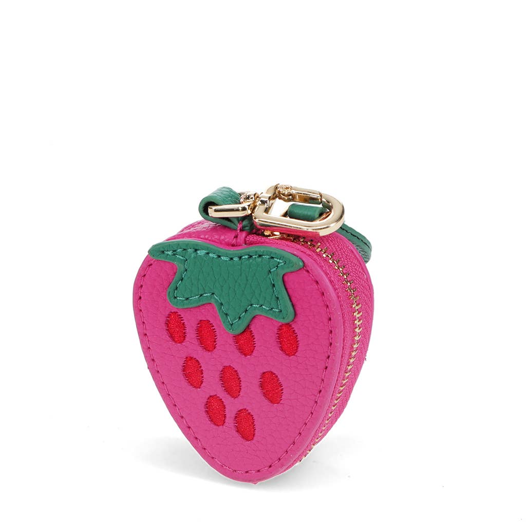 Fruity keyring bag charm - Strawberry
