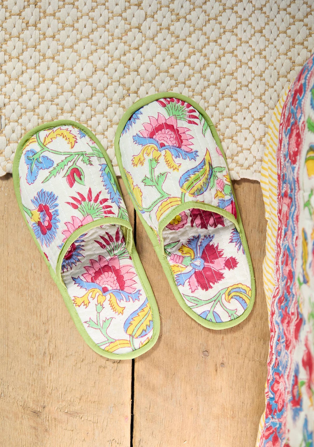 Shvanthi Block Print Travel Slippers