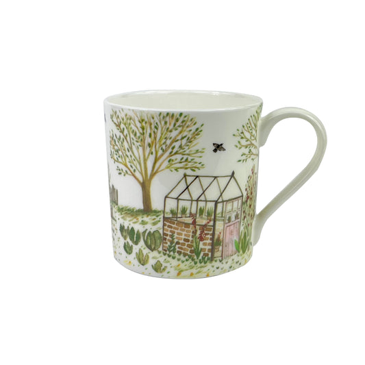 Illustrated Bone China Mug (375ml) - Herb Garden
