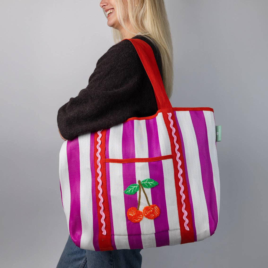 Recycled Plastic Cherry Tote Bag | Gifts |