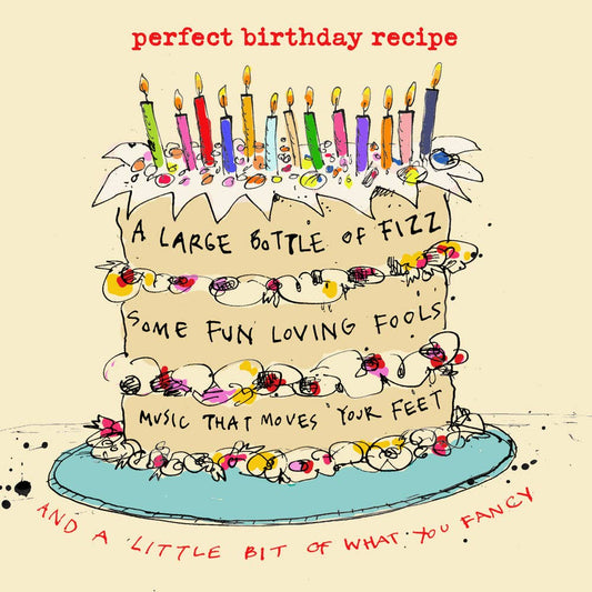 'Recipe for a Perfect Birthday' Greetings Card , FP3012
