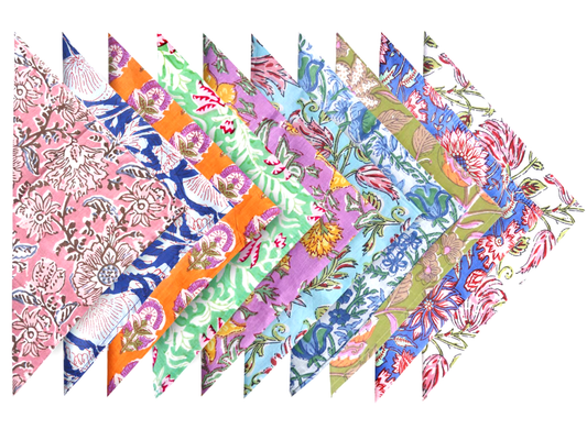 Dinner napkins  - Se of 10pc  Multicolor 18'' Napkins