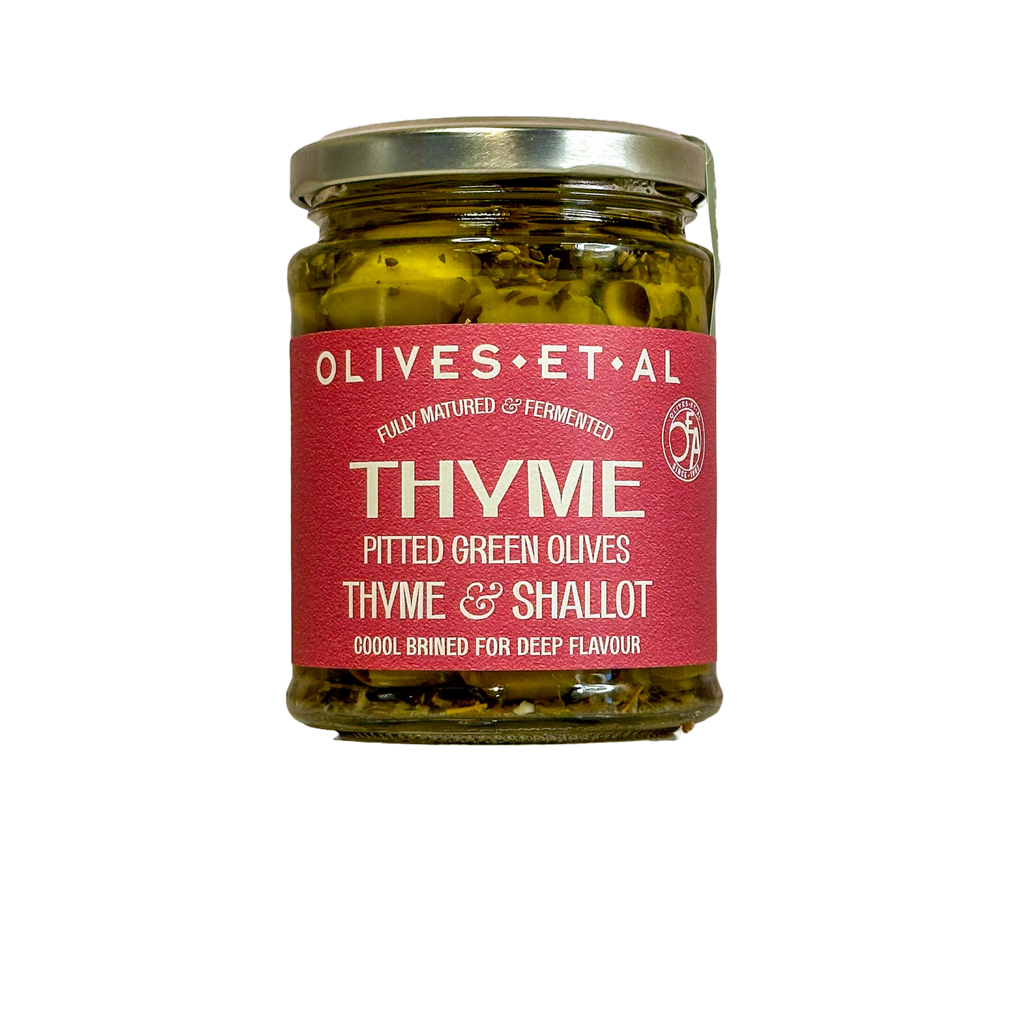 Thyme, Shallot & Lemon Pitted Green Olives