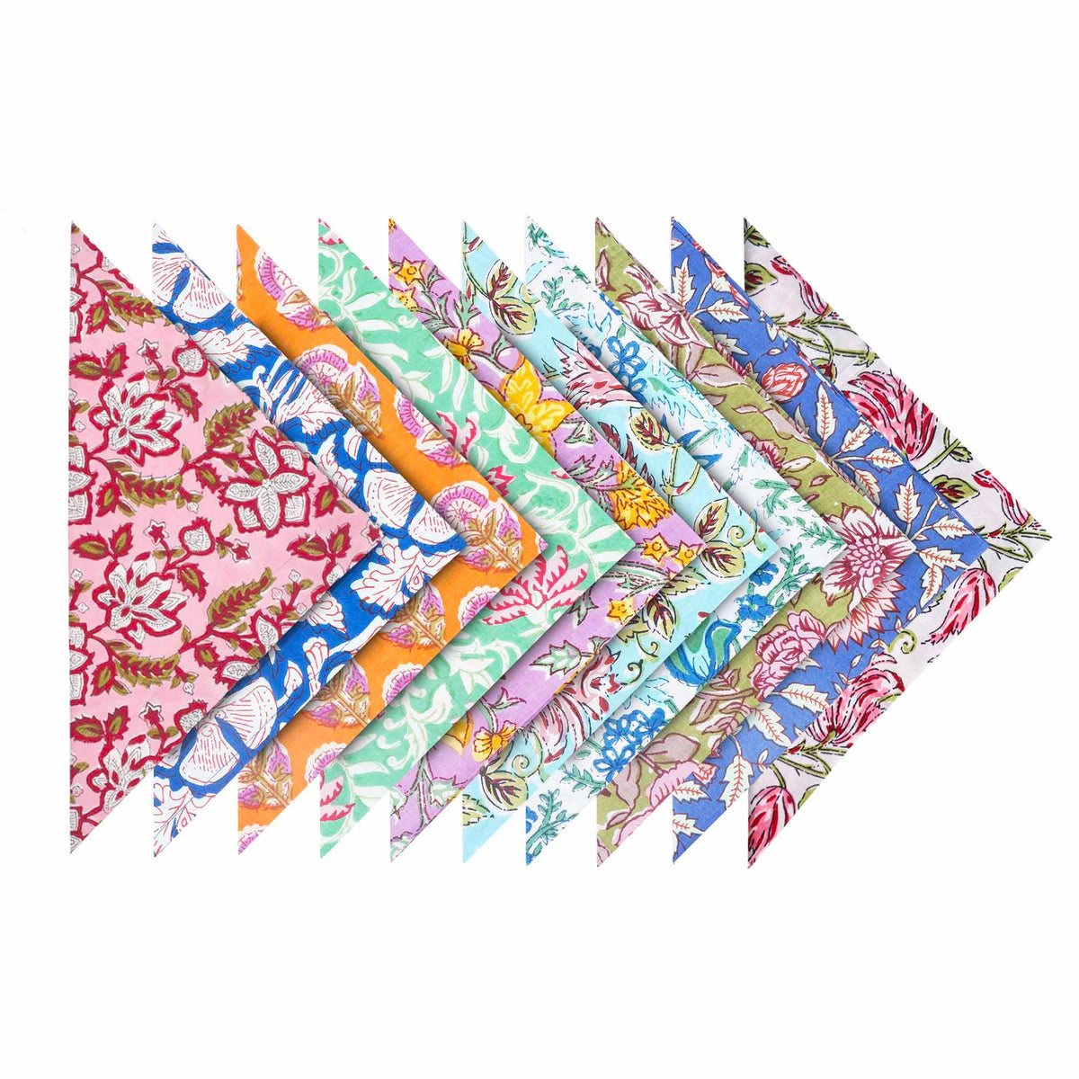 Dinner napkins  - Se of 10pc  Multicolor 18'' Napkins