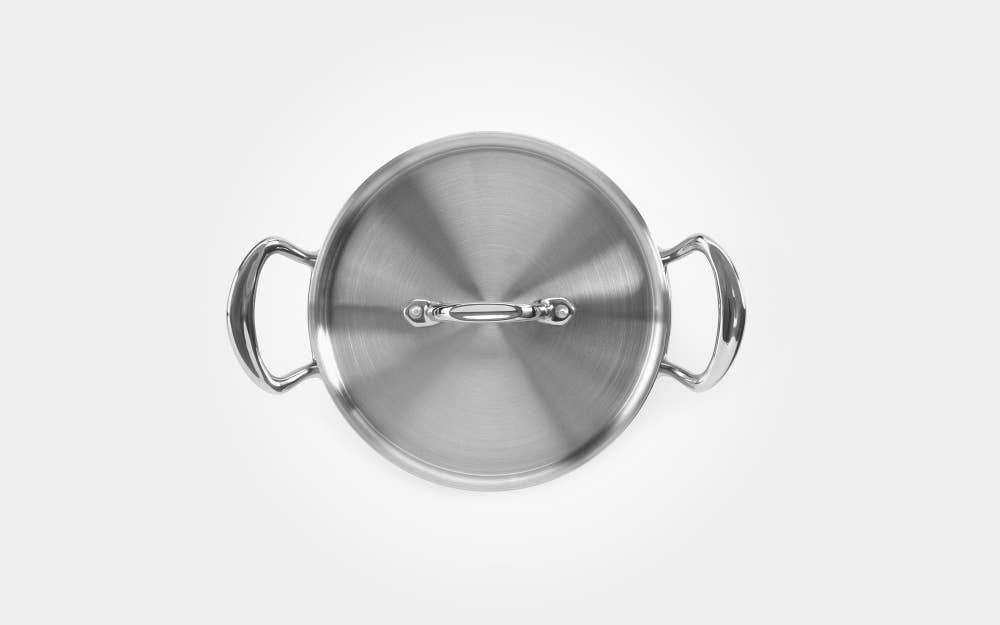 Classic 26cm Stainless Steel Triply Casserole Pan with Lid