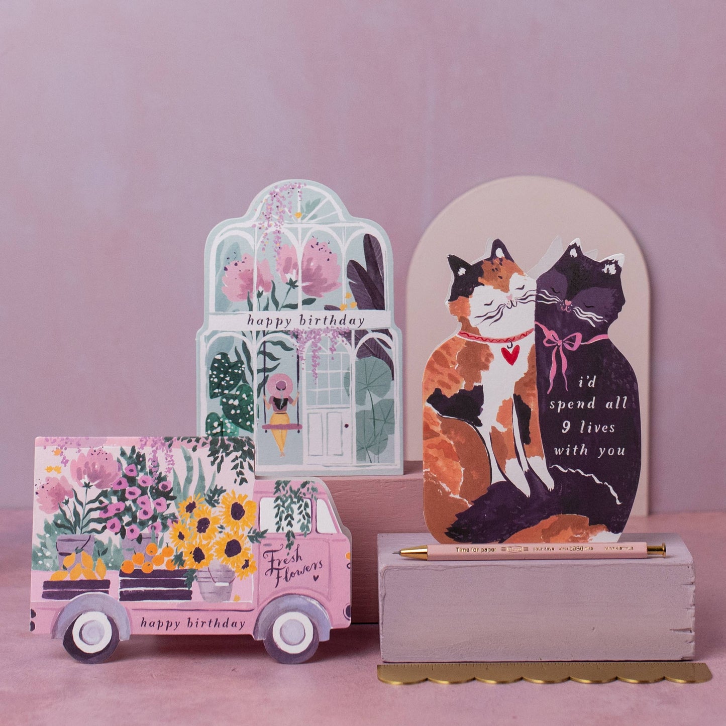 Flower Truck Birthday Card