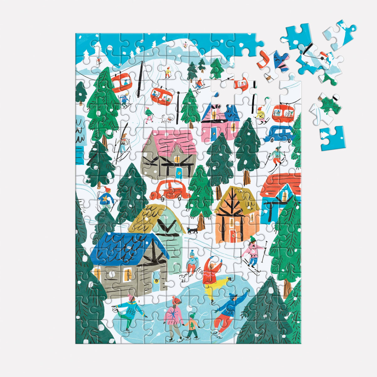 Alpine Cottage 130 Piece Puzzle Ornament