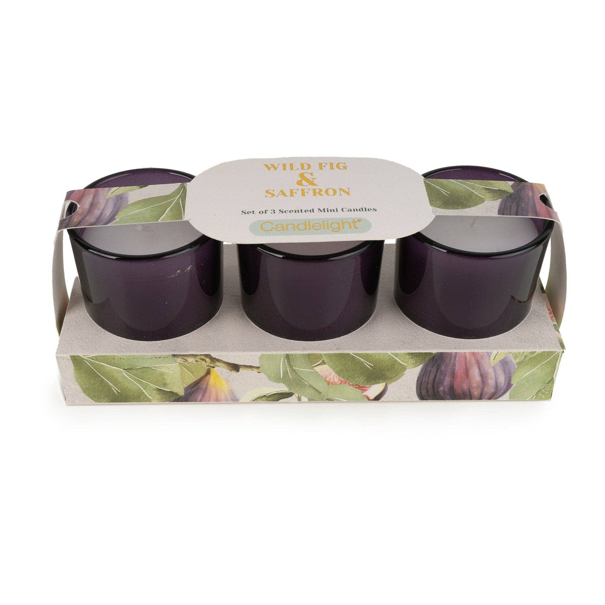 Set of 3 Votive Candles - Wild Fig & Saffron 6pk
