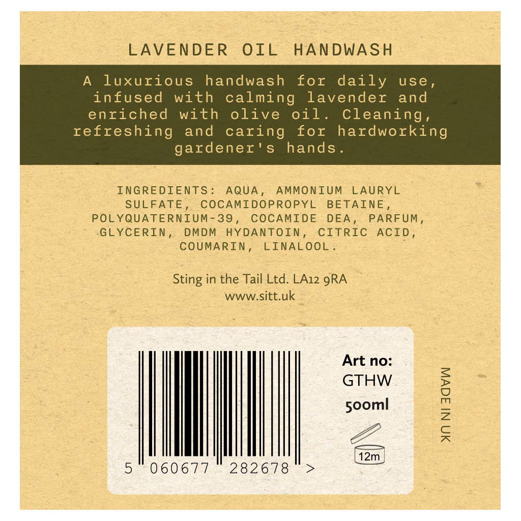 GARDENER'S COLLECTION - HANDWASH 500ml