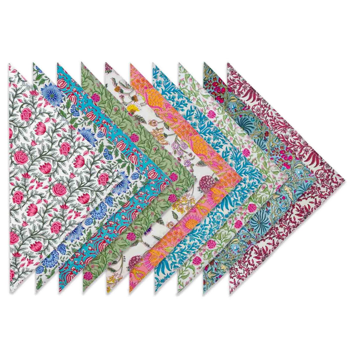 Dinner napkins  - Set of 10pc Multicolour 18'' Napkins S2