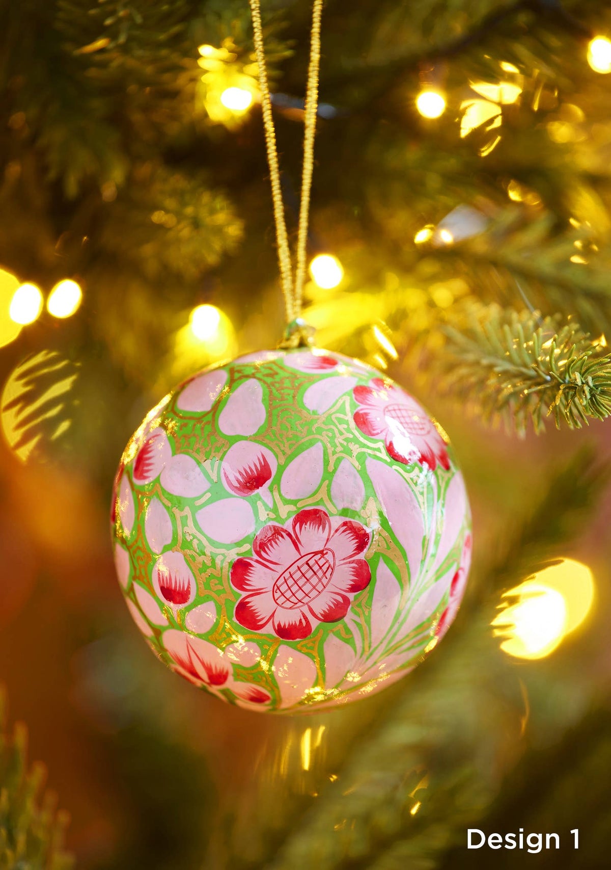 Large Hand Painted Kashmiri Bauble