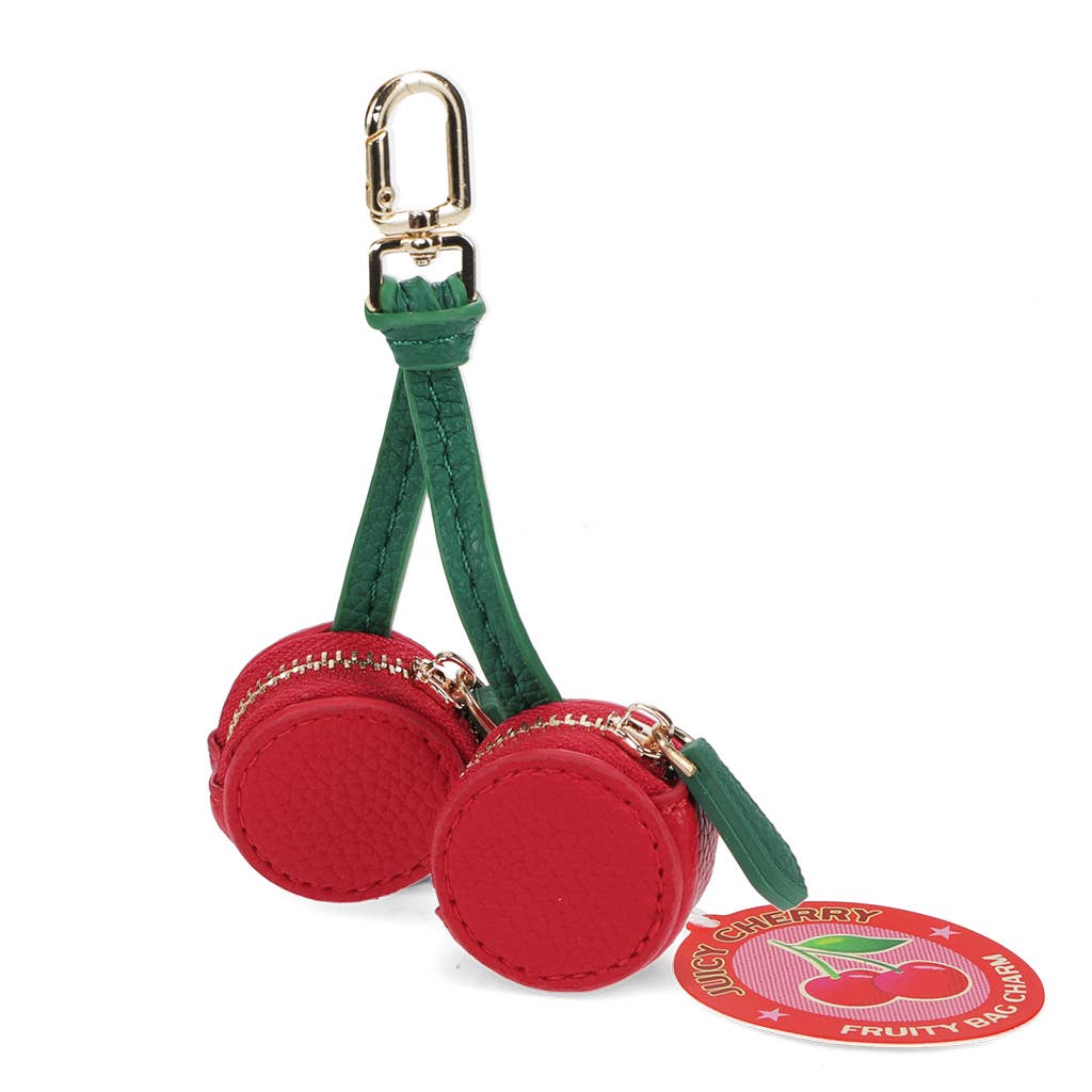 Fruity keyring bag charm - Cherry