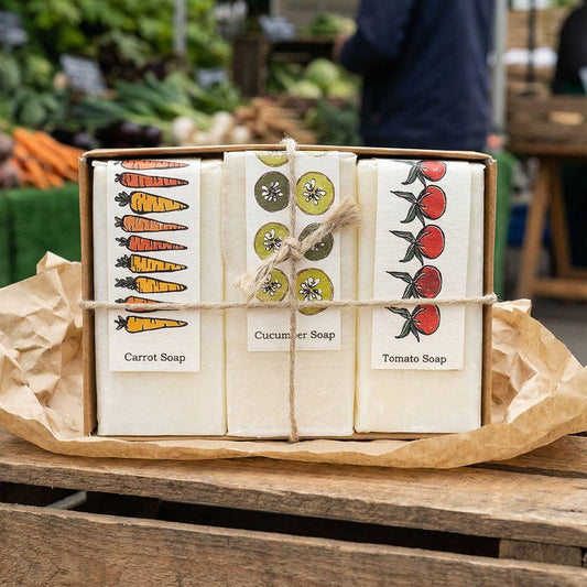 GARDEN HARVEST - 80G x 3 VEGETABLE SOAP GIFT SET