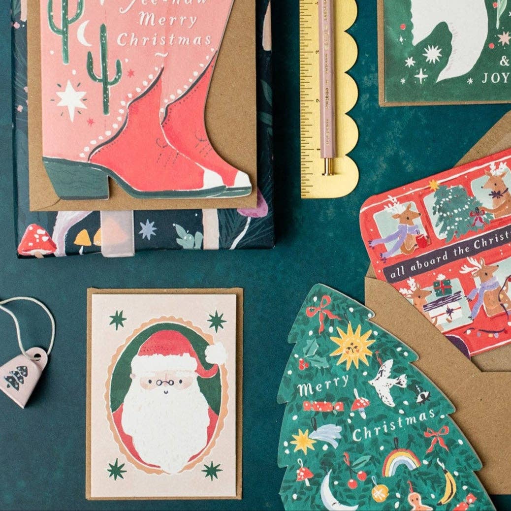 Santa Mini Christmas Card | Holiday Cards | Christmas 2026