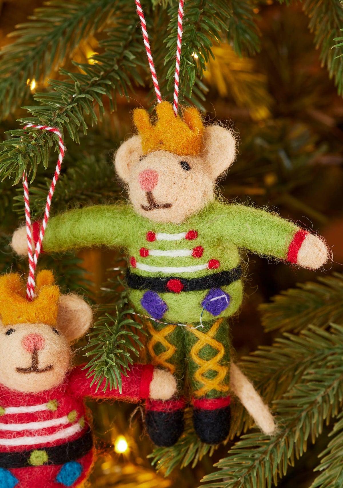 Felt Prince Mouse Decoration