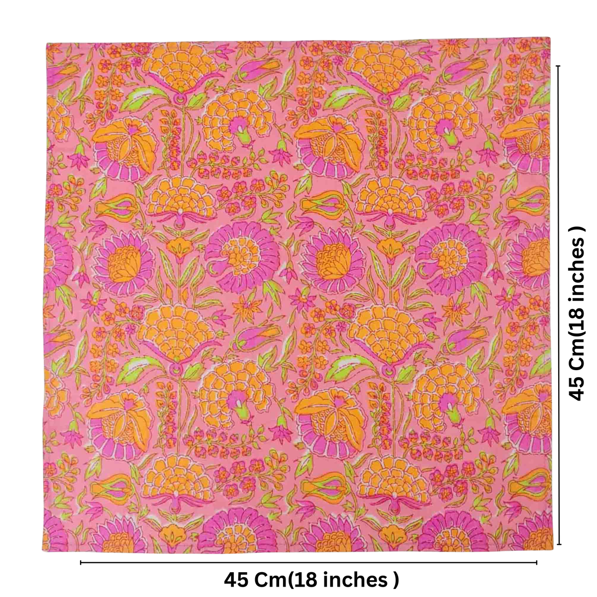Dinner napkins  - Set of 10pc Multicolour 18'' Napkins S2