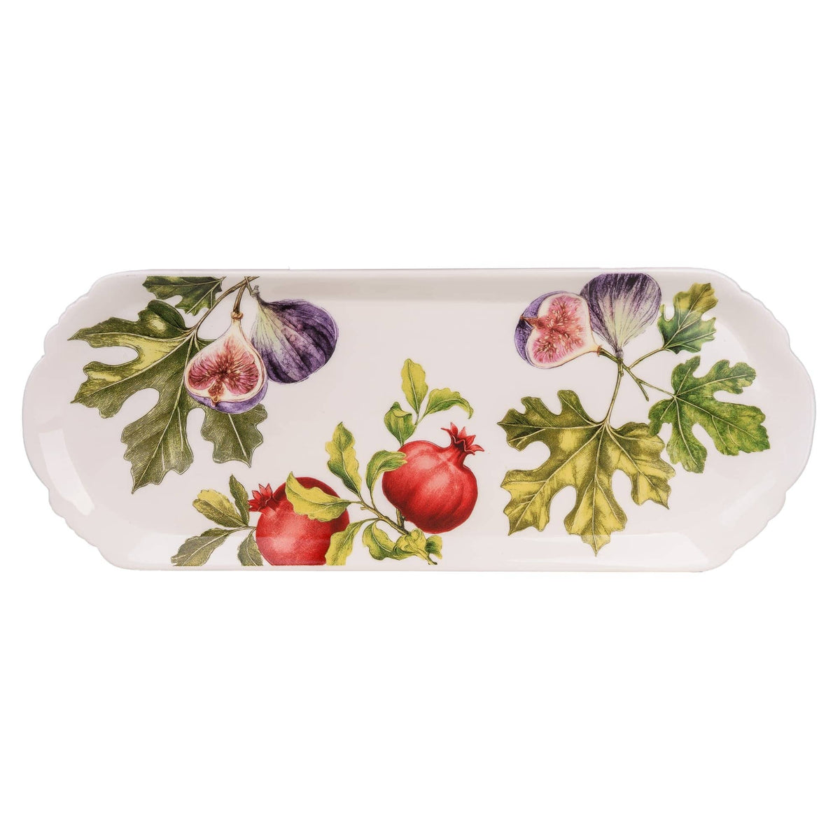 Large Rectangular Serving Platter - Fig & Pomegranate 4pk