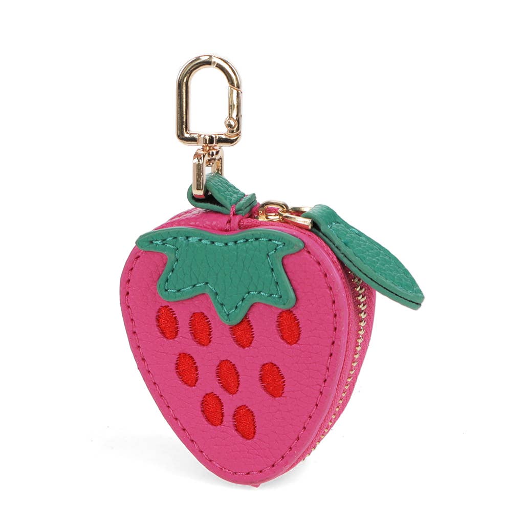 Fruity keyring bag charm - Strawberry
