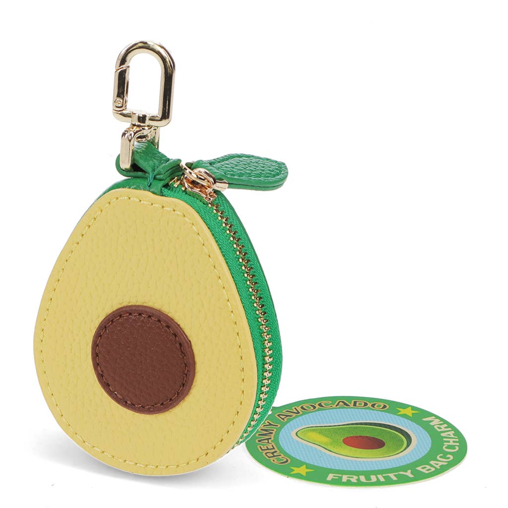 Fruity keyring bag charm - Avocado