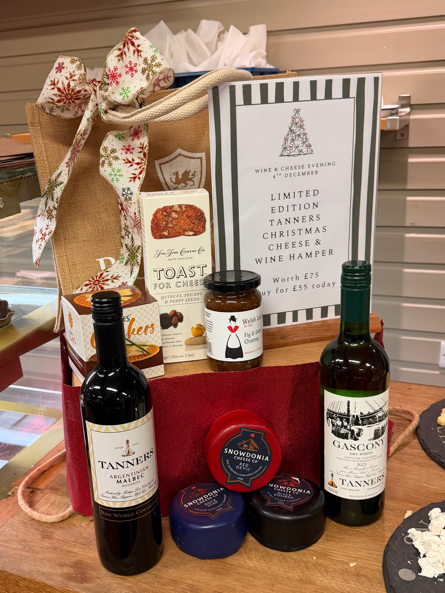 A Crowd Pleaser Cheese & Wine Hamper