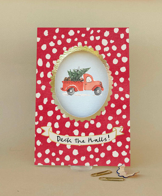 'Deck the Halls' Greetings Card FP3680