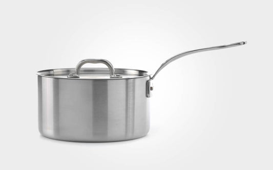 Classic 20cm Stainless Steel Triply Saucepan with Lid