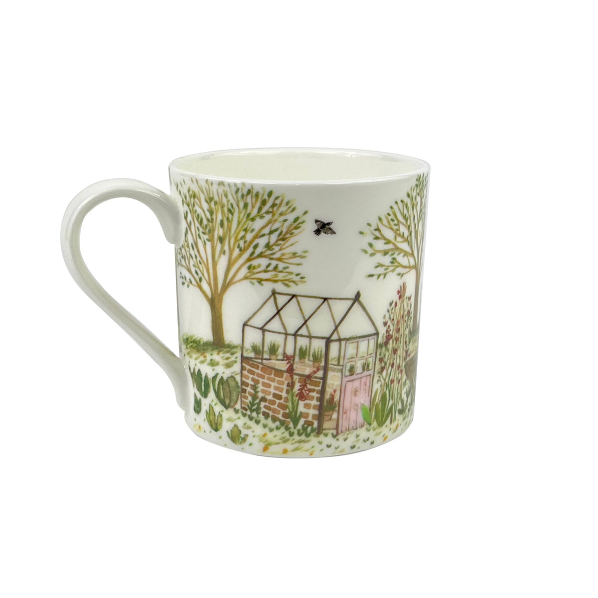 Illustrated Bone China Mug (375ml) - Herb Garden