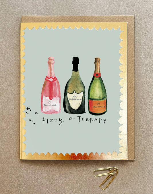 'Fizzy-o-Therapy' Greetings Card - FP3476