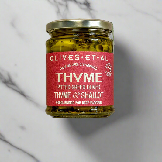 Thyme, Shallot & Lemon Pitted Green Olives