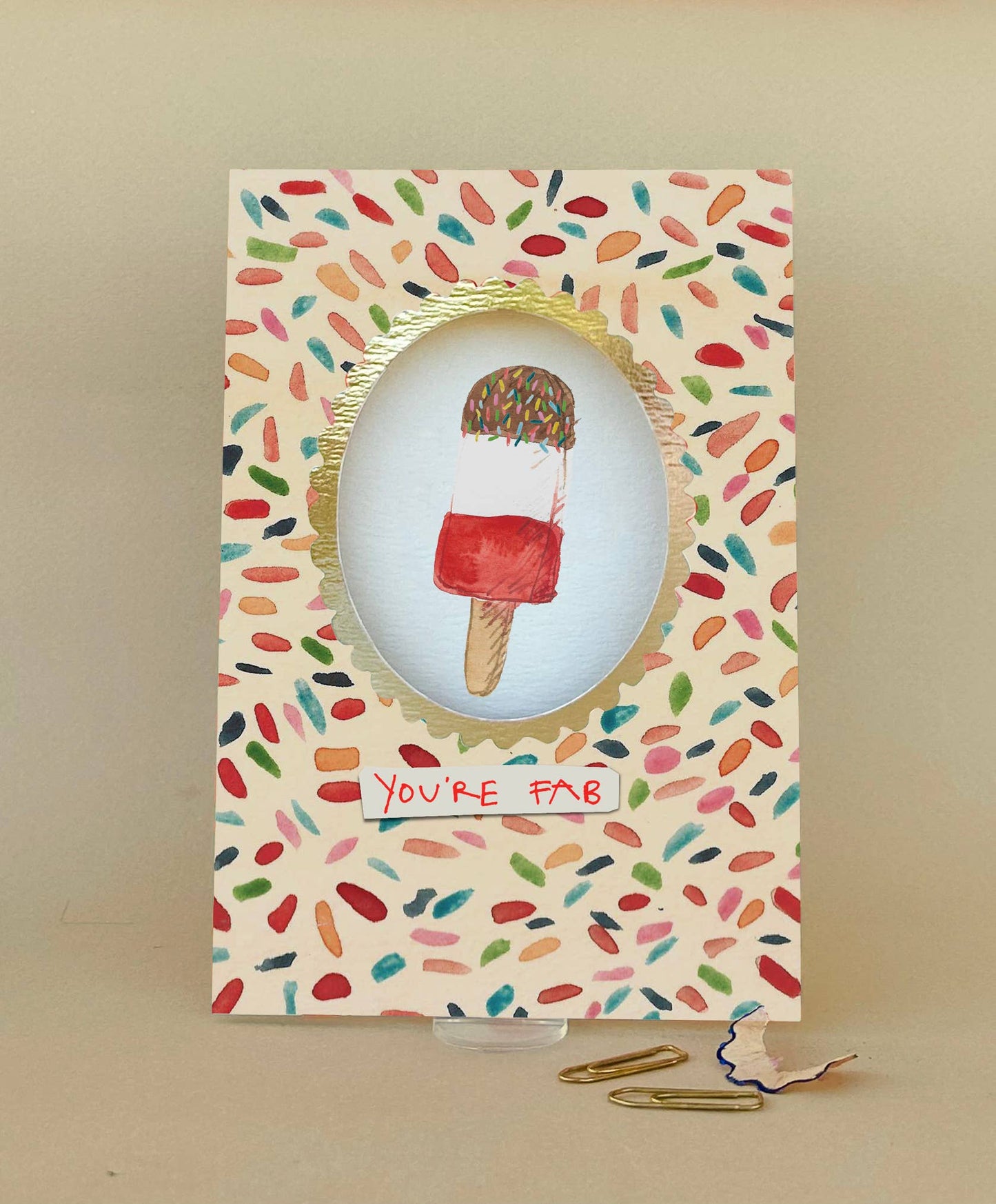 ' Fab ' Greetings Card FP3625