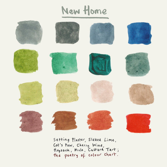 'New Home Paint Chart' Greetings Card , FP53