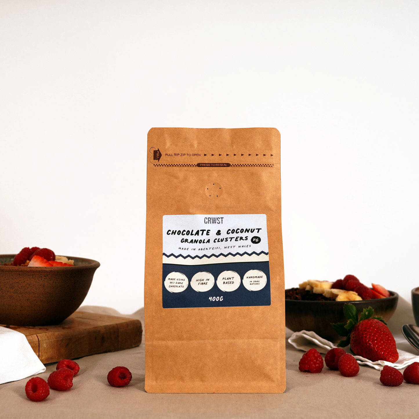 Chocolate and Coconut Granola Clusters (400g)