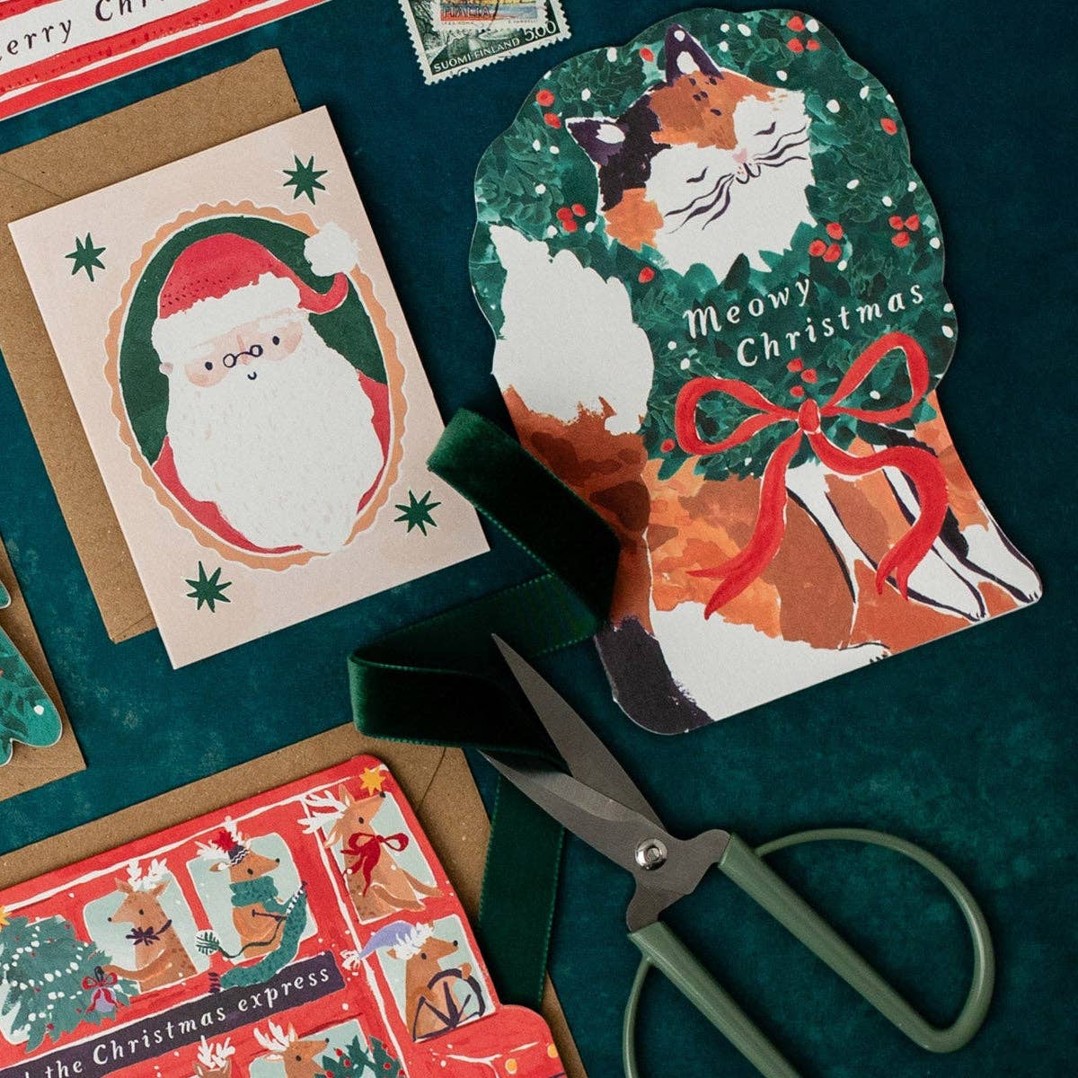 Santa Mini Christmas Card | Holiday Cards | Christmas 2026