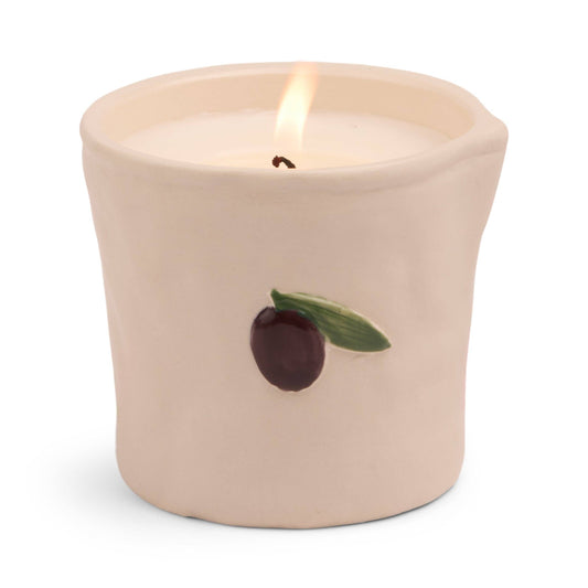 Paddywax Bistro Olive Ceramic Candle - Fig  Olive