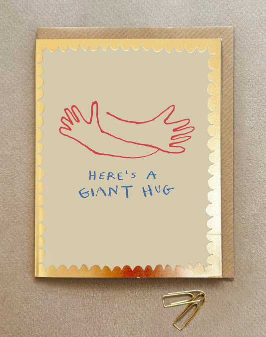 'Here's A Hug ' Greetings card FP3550