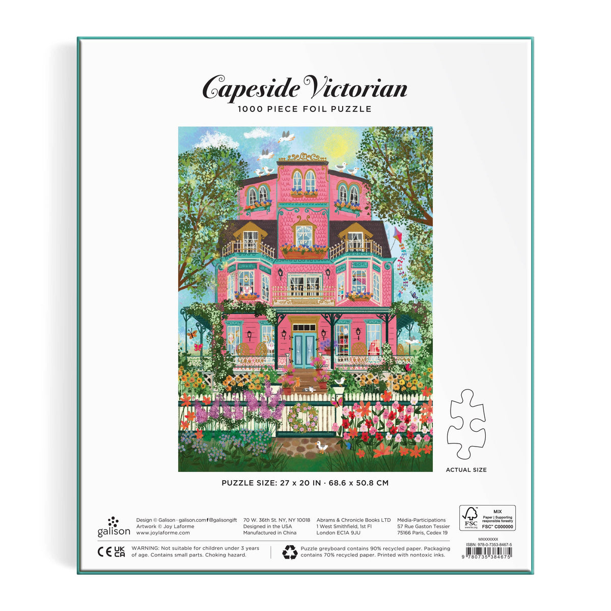 Joy Laforme Capeside Victorian 1000 Piece Foil Puzzle